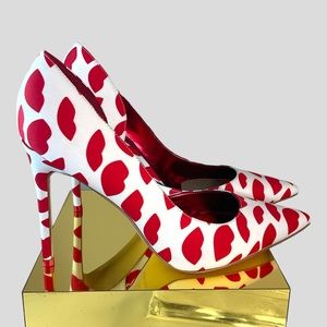 New Nine West Love Fury Patterned Heels, Size 9.5M